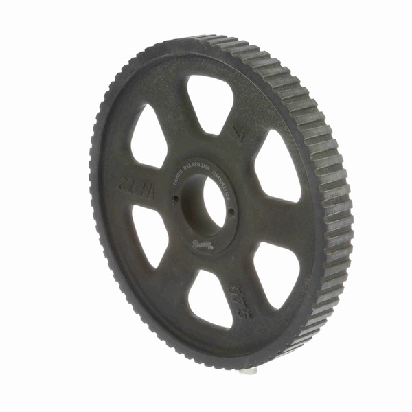 Steel Bushed Bore Gearbelt Pulley, 72LH075